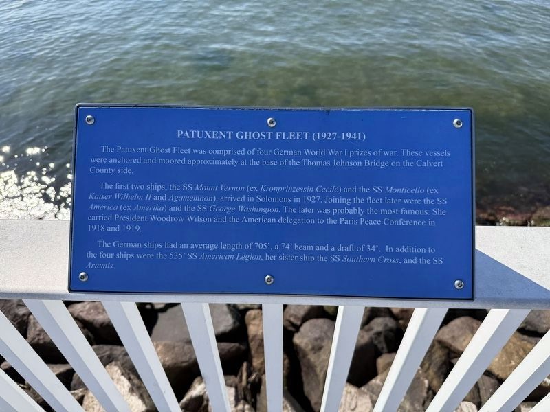 Patuxent Ghost Fleet (1927-1941) Marker. Click for full size. Patuxent Ghost Fleet (1927-1941) Marker image. Click for full size.