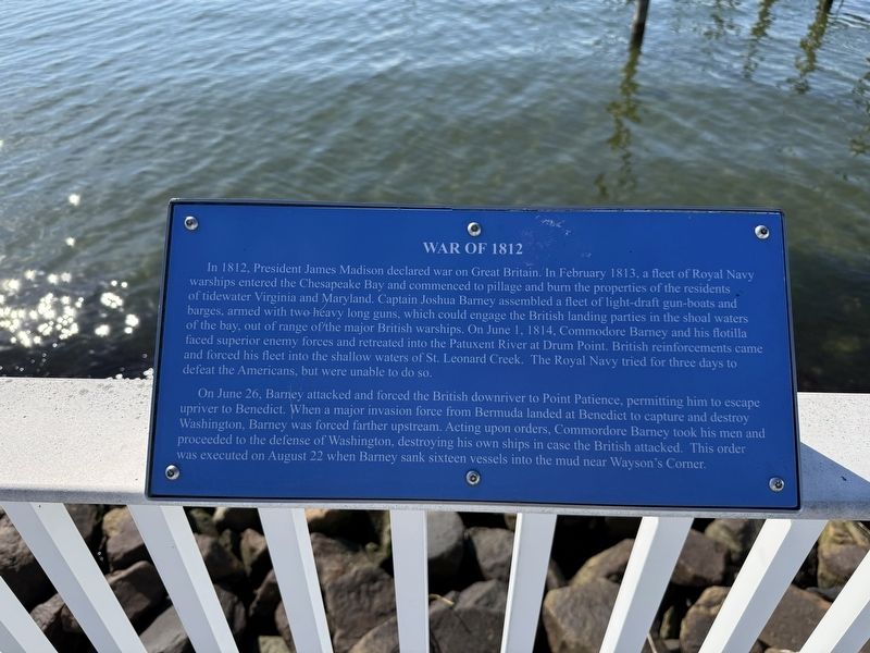 War of 1812 Marker. Click for full size. War of 1812 Marker image. Click for full size.