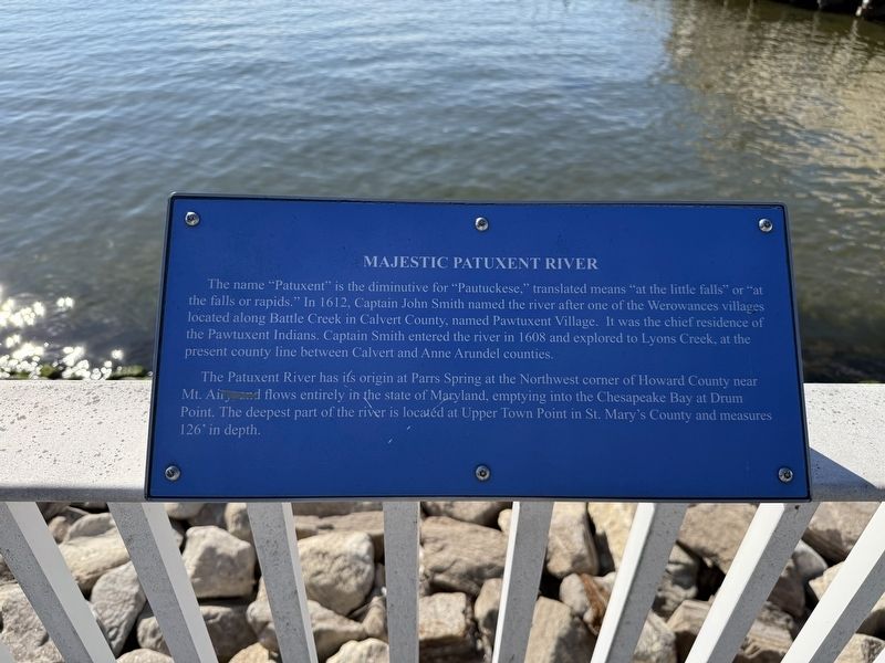 Majestic Patuxent River Marker image. Click for full size.