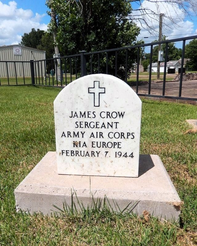 James Crow Memorial. Click for full size. James Crow Memorial image. Click for full size.