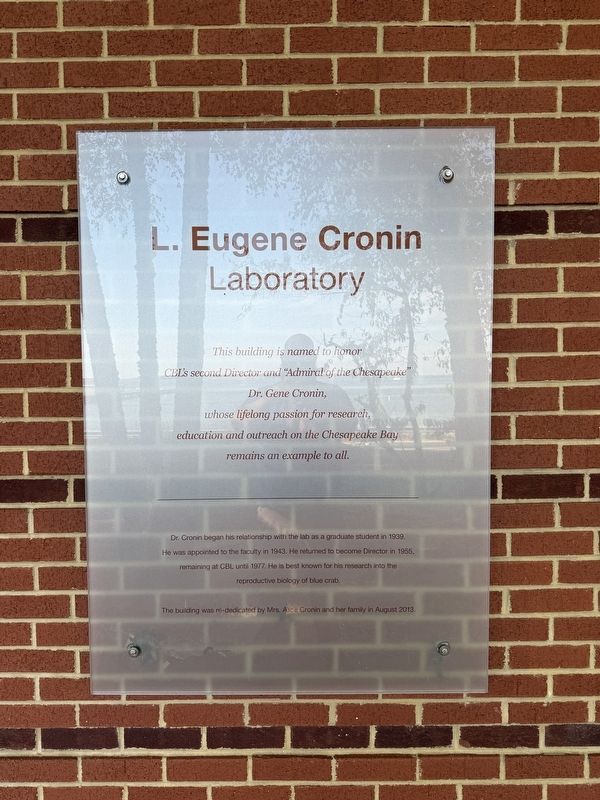 L. Eugene Cronin Laboratory Marker. Click for full size. L. Eugene Cronin Laboratory Marker image. Click for full size.
