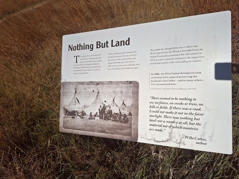 Nothing But Land Marker. Click for full size. Nothing But Land Marker image. Click for full size.