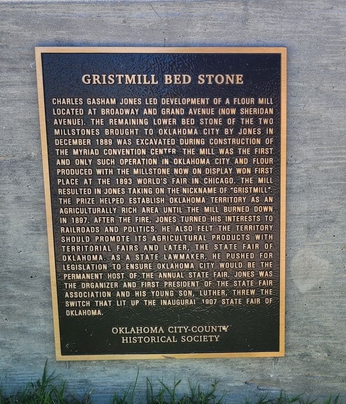 Gristmill Bed Stone Marker image. Click for full size.