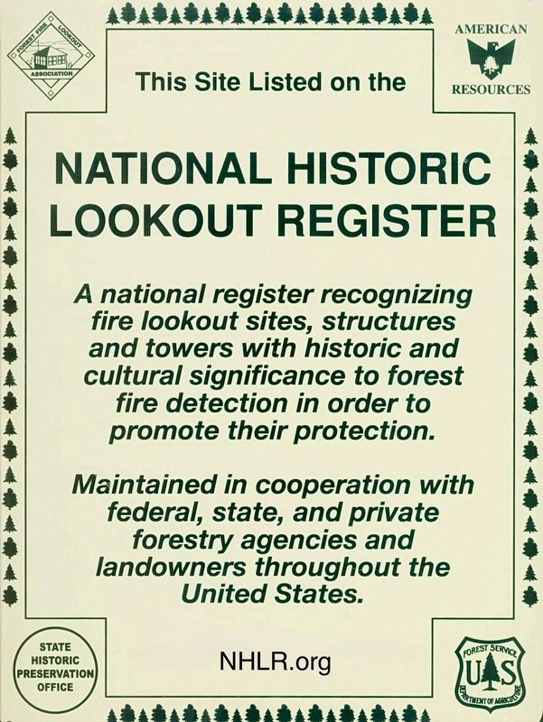 Bald Mountain Lookout Marker image. Click for full size.