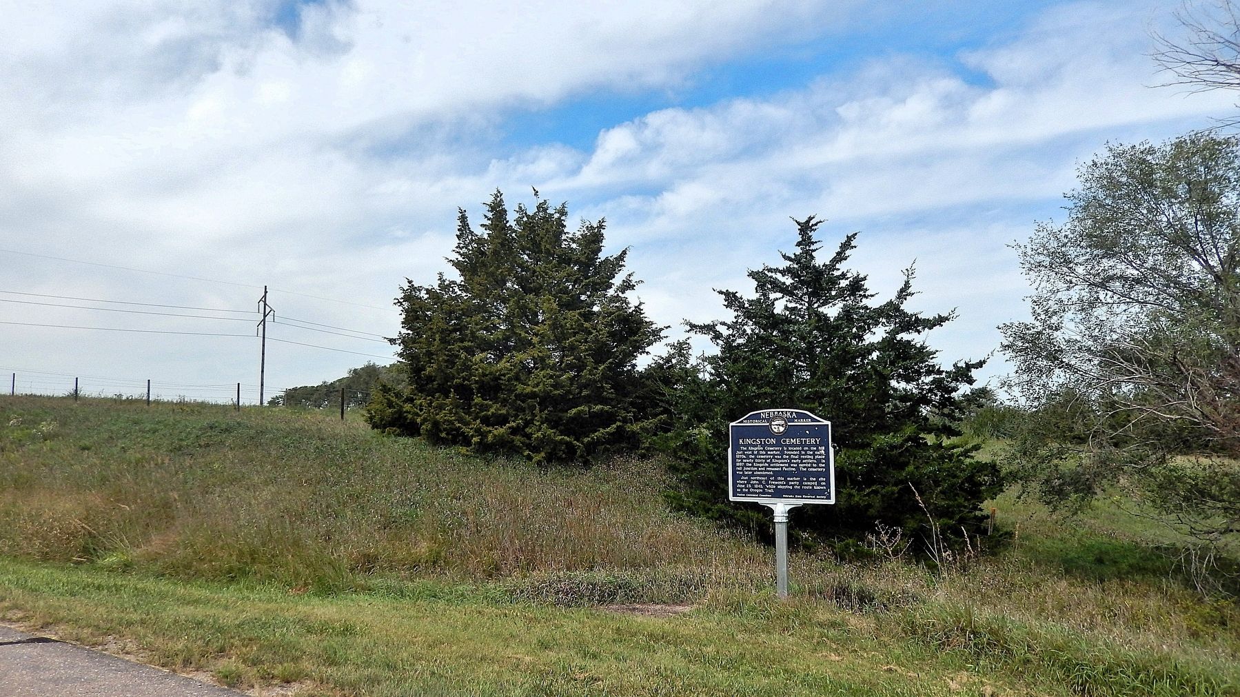 Kingston Cemetery Marker. Click for full size. Kingston Cemetery Marker image. Click for full size.