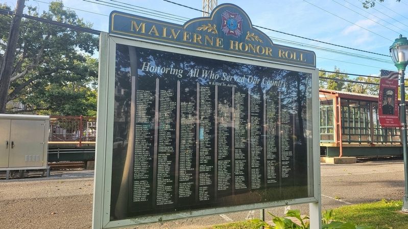 Malverne Honor Roll Marker. Click for full size. Malverne Honor Roll Marker image. Click for full size.