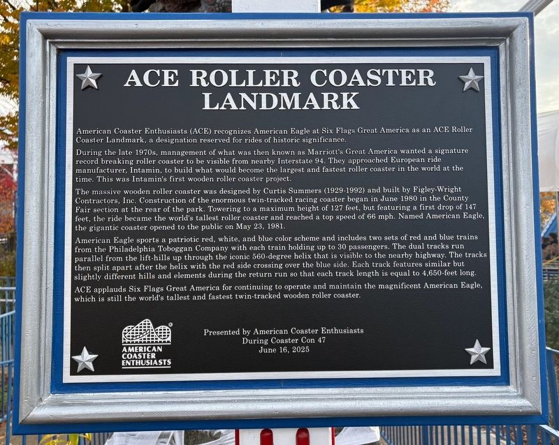 American Eagle Marker. Click for full size. American Eagle Marker image. Click for full size.