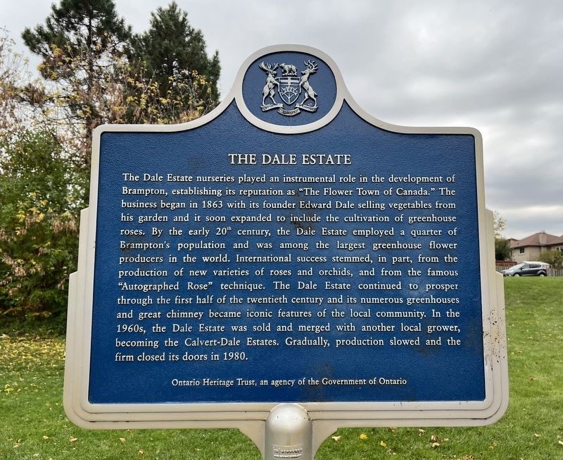 The Dale Estate Marker image. Click for full size.