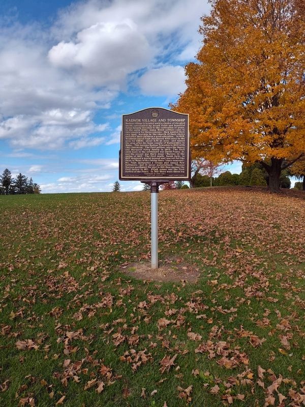 Radnor Village and Township Marker image. Click for full size.