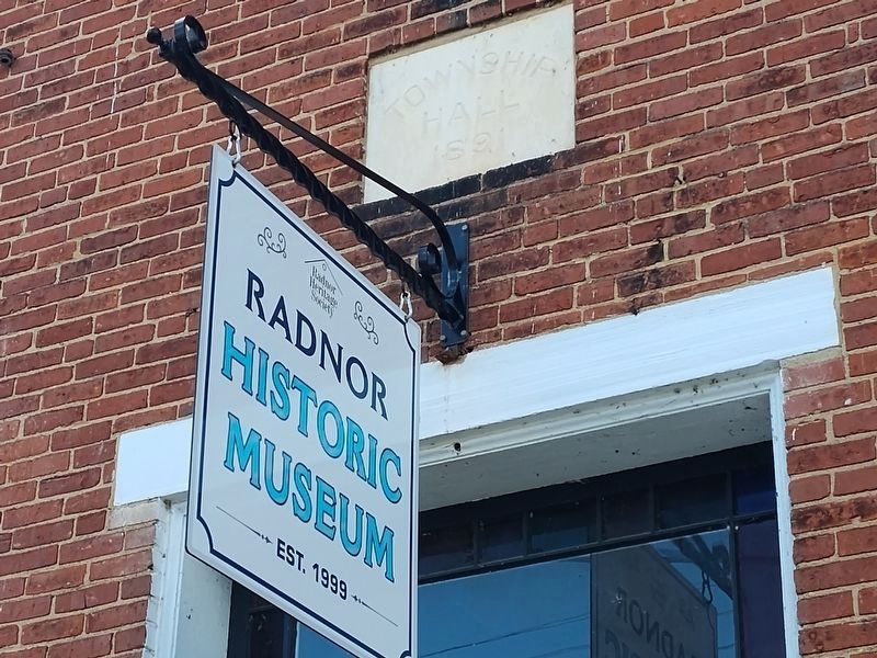 Radnor Township Hall Marker. Click for full size. Radnor Township Hall Marker image. Click for full size.