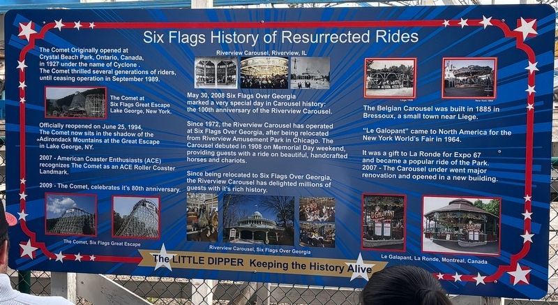 Six Flags History of Resurrected Rides Marker image. Click for full size.