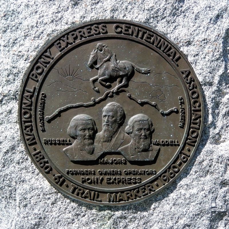 National Pony Express Centennial Association Marker image. Click for full size.