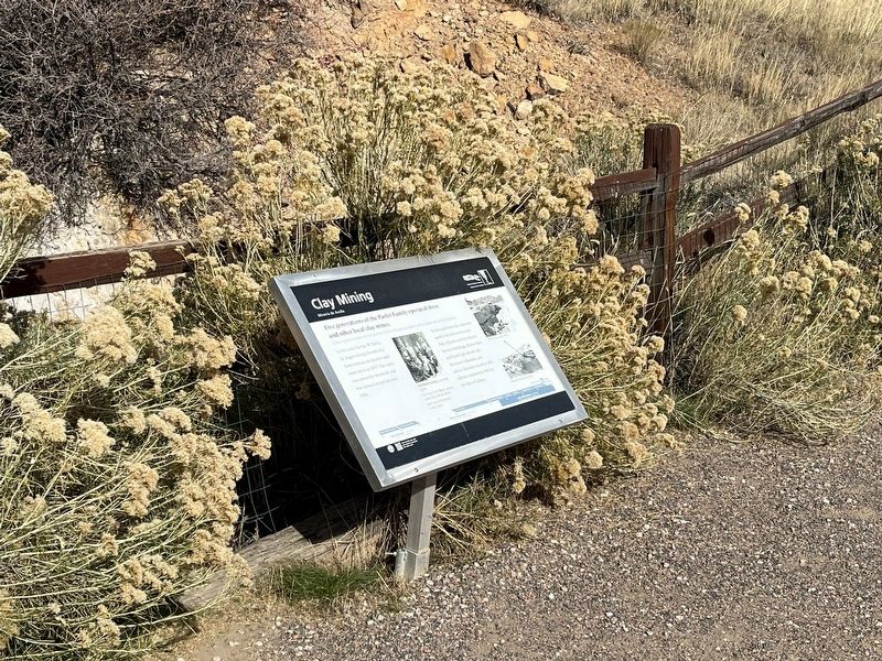 Clay Mining Marker Wide View image. Click for full size.