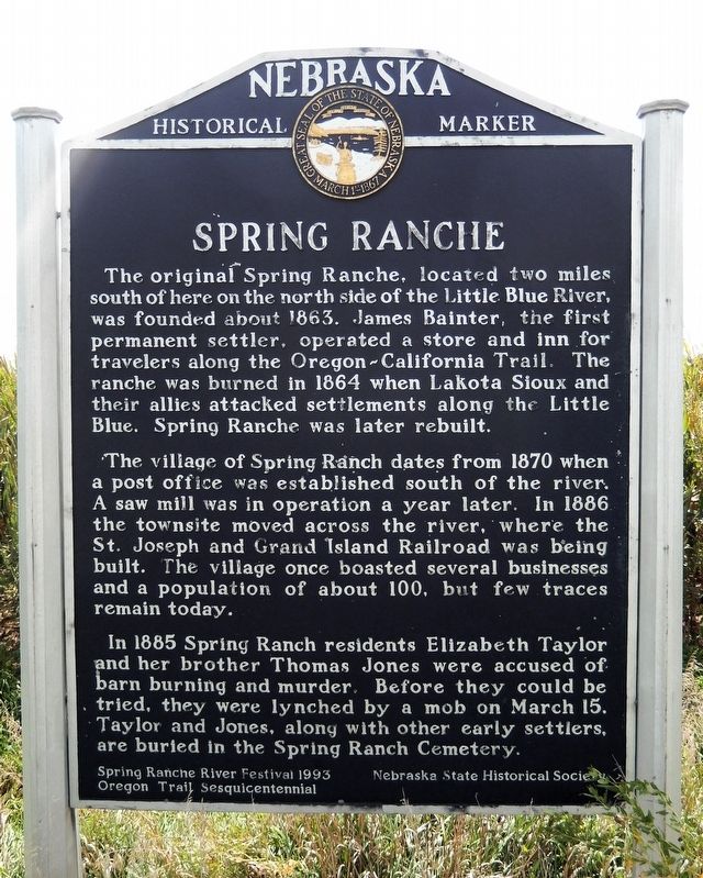 Spring Ranche Marker image. Click for full size.
