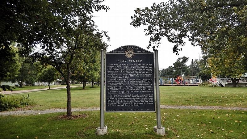 Clay Center Marker image. Click for full size.
