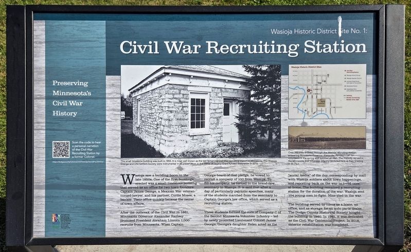 Civil War Recruiting Station Marker. Click for full size. Civil War Recruiting Station Marker image. Click for full size.