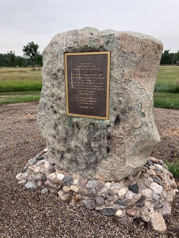 Fort Pierre Choteau Trading Post Marker. Click for full size. Fort Pierre Choteau Trading Post Marker image. Click for full size.