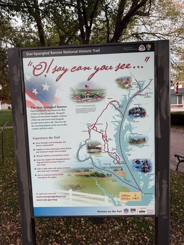 "O! say can you see..." Marker. Click for full size. "O! say can you see..." Marker image. Click for full size.