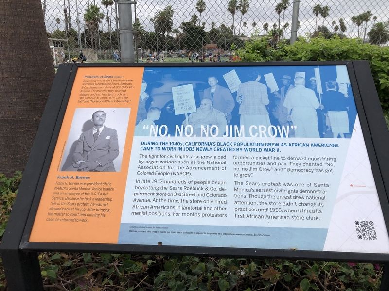 �No, No, No Jim Crow� Marker image. Click for full size.