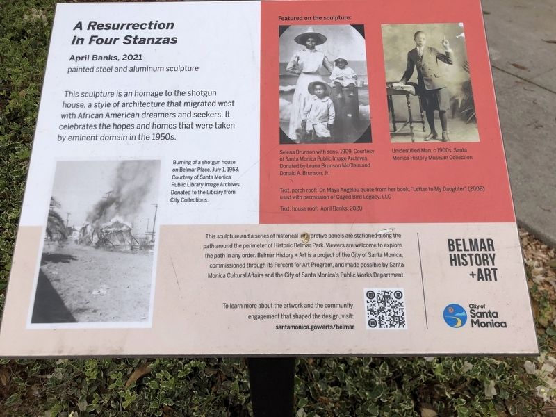 <i>A Resurrection in Four Stanzas</i> Marker image. Click for full size.