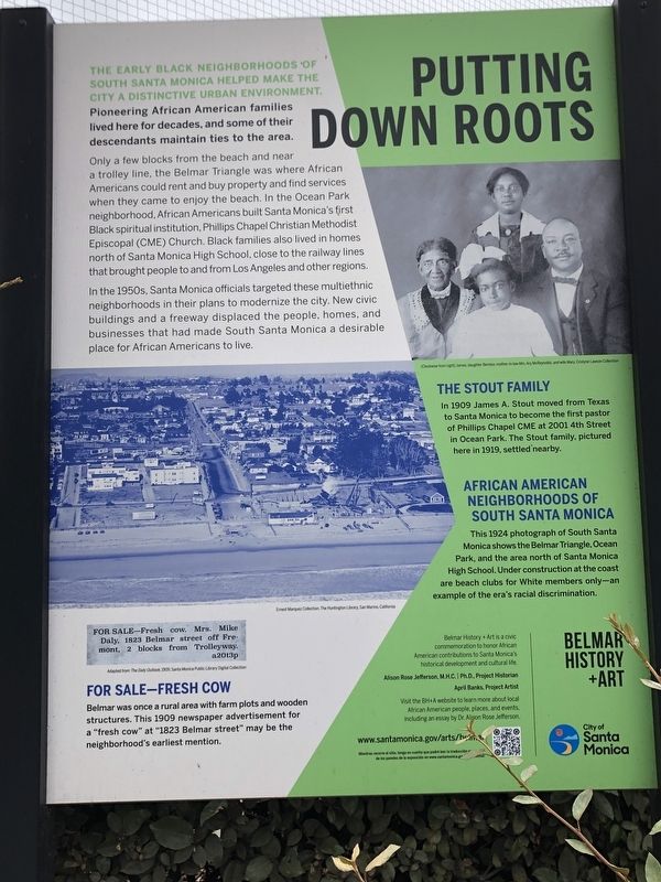 Putting Down Roots Marker image. Click for full size.