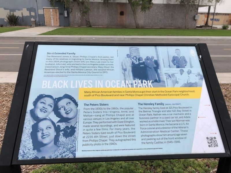 Black Lives in Ocean Park Marker image. Click for full size.