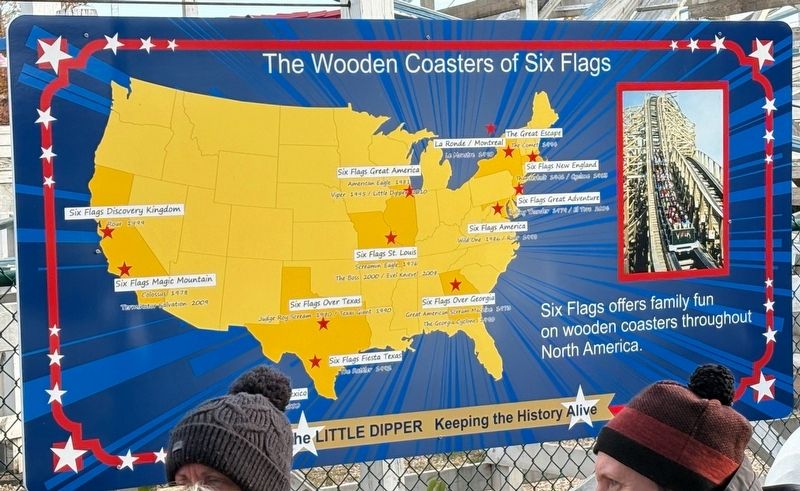 The Wooden Coasters of Six Flags Marker image. Click for full size.