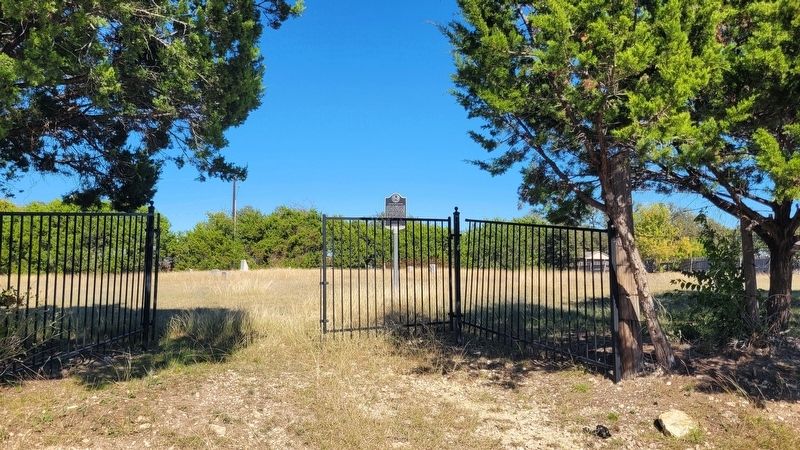 The view of the front of the Blackburn Cemetery and Marker image. Click for full size.
