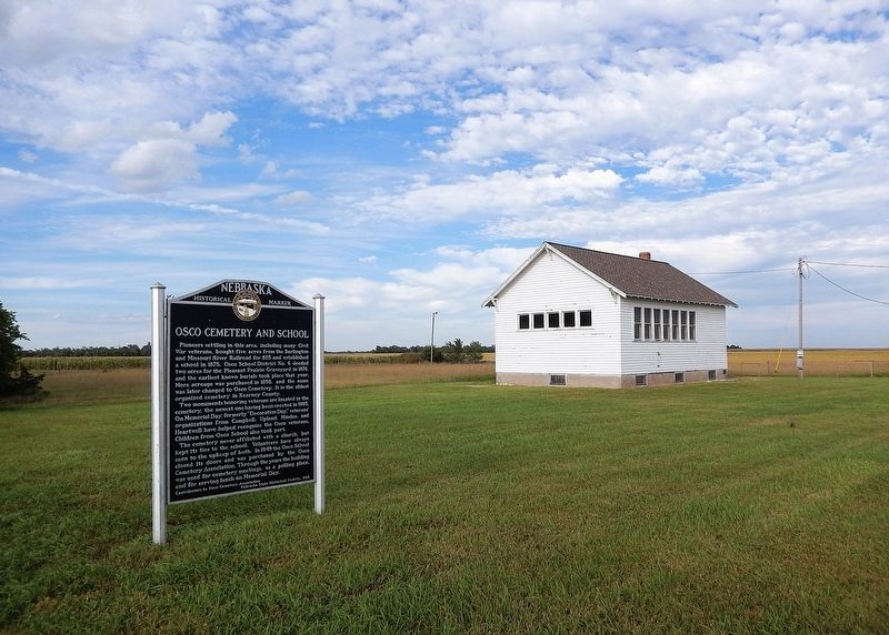 Osco Cemetery and School Marker image. Click for full size.