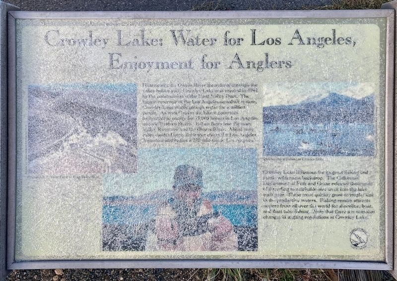 Crowley Lake Marker image. Click for full size.