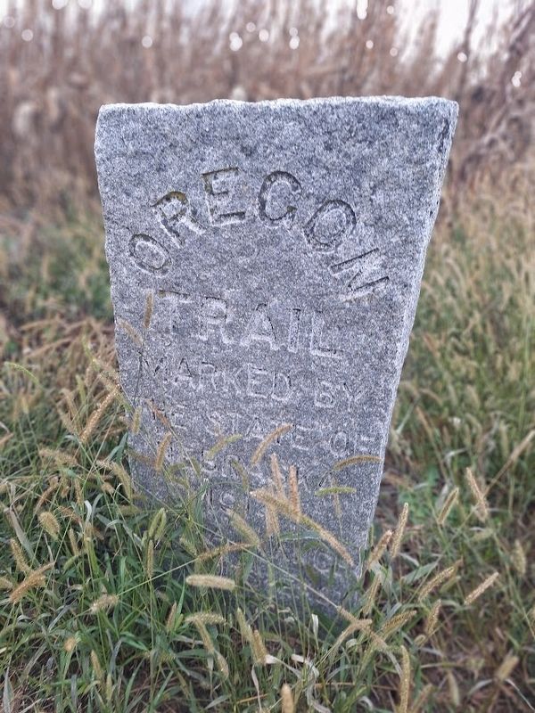 Oregon Trail Marker. Click for full size. Oregon Trail Marker image. Click for full size.