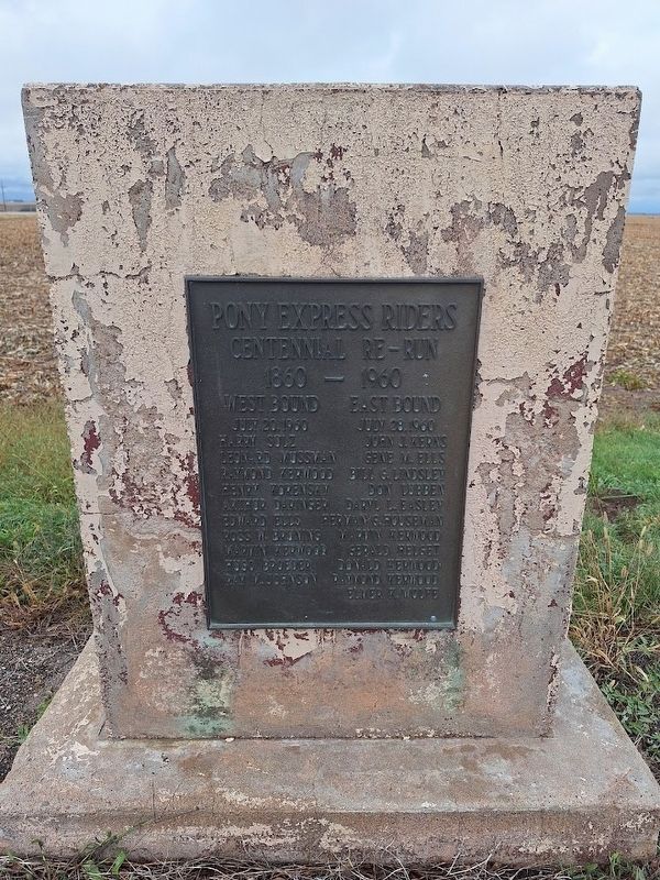 Pony Express Riders Marker image. Click for full size.