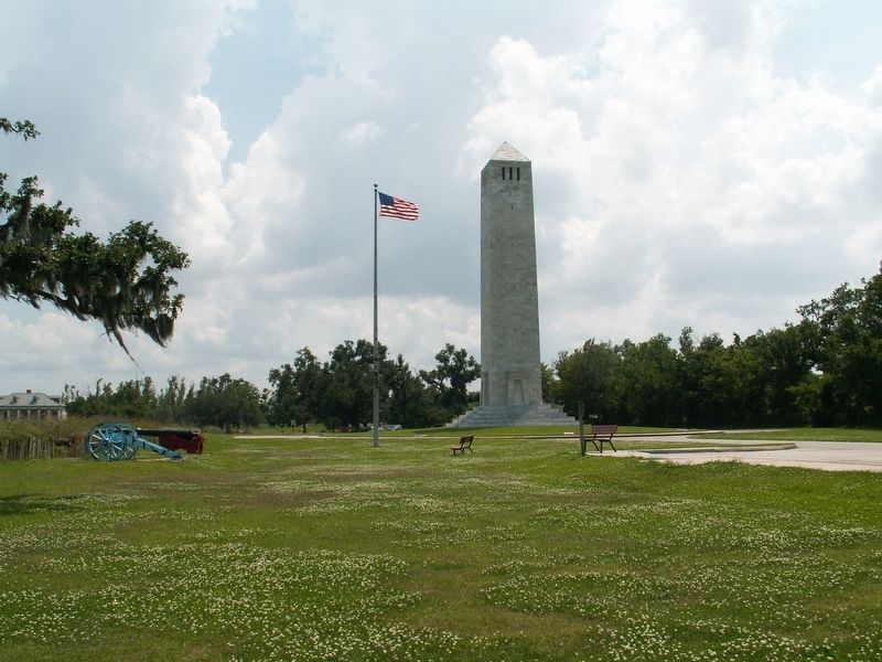 The Chalmette Monument. Click for full size. The Chalmette Monument image. Click for full size.