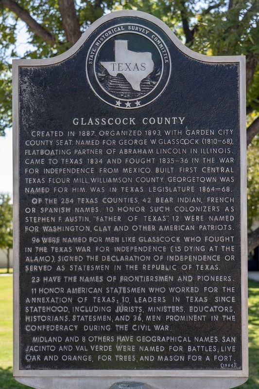 Glasscock County Marker image. Click for full size.