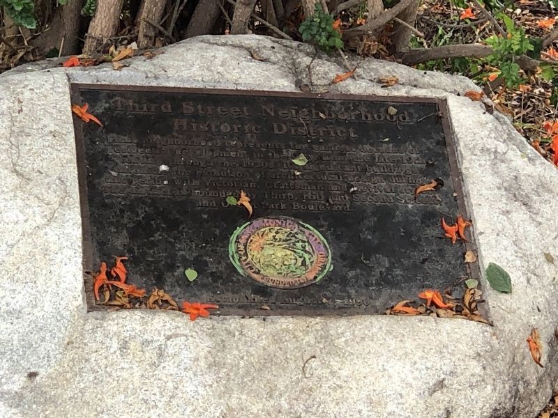 Third Street Neighborhood Historic District Marker. Click for full size. Third Street Neighborhood Historic District Marker image. Click for full size.