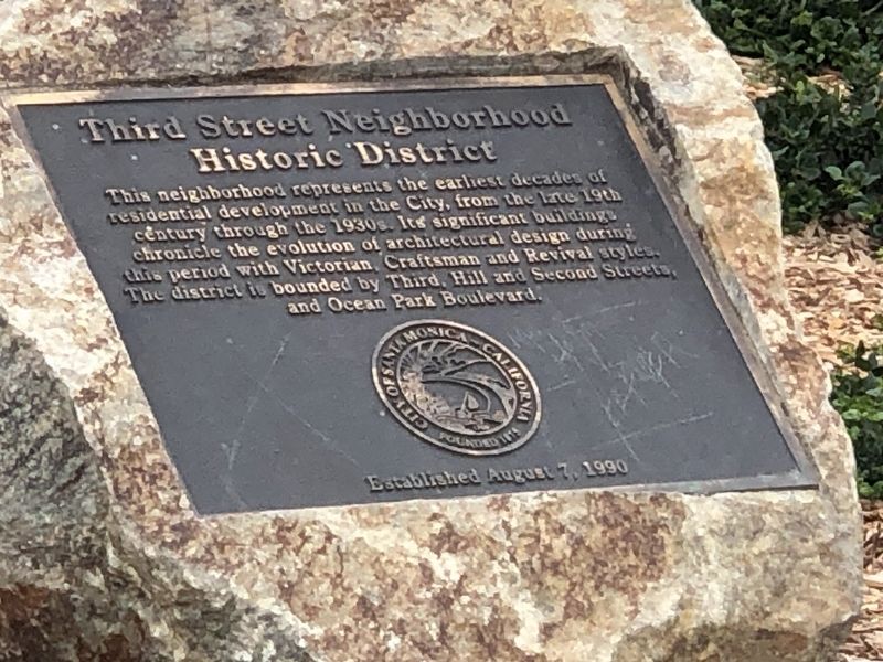 Third Street Neighborhood Historic District Marker image. Click for full size.