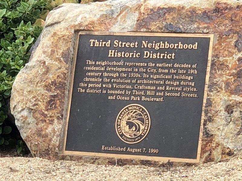 Third Street Neighborhood Historic District Marker. Click for full size. Third Street Neighborhood Historic District Marker image. Click for full size.
