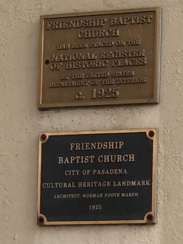 Friendship Baptist Church Marker image. Click for full size.