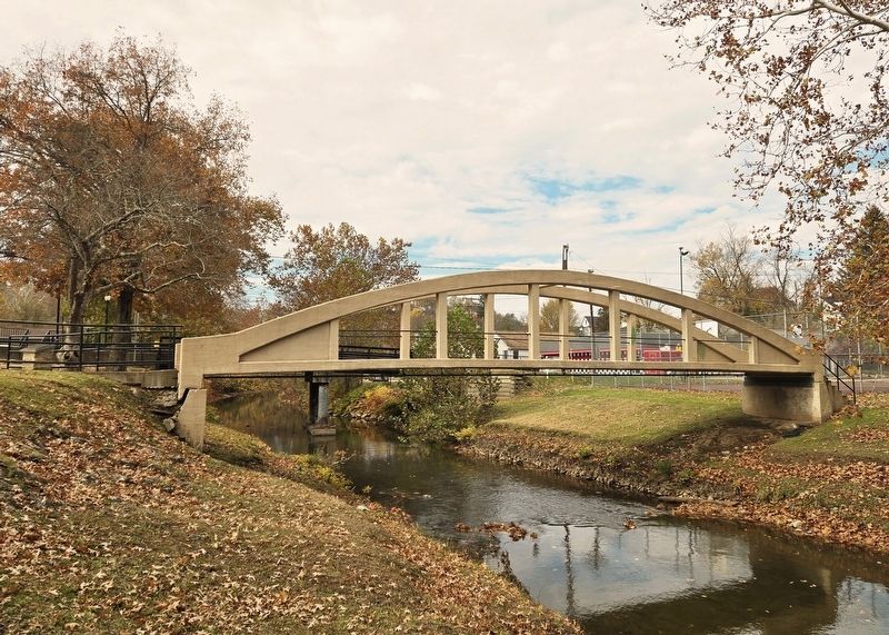 The Furbee Bridge and Marker image. Click for full size.
