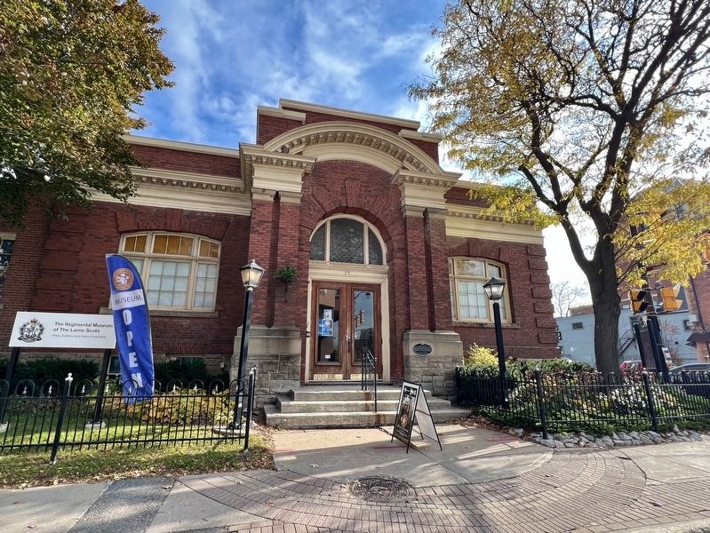 Carnegie Library Marker. Click for full size. Carnegie Library Marker image. Click for full size.