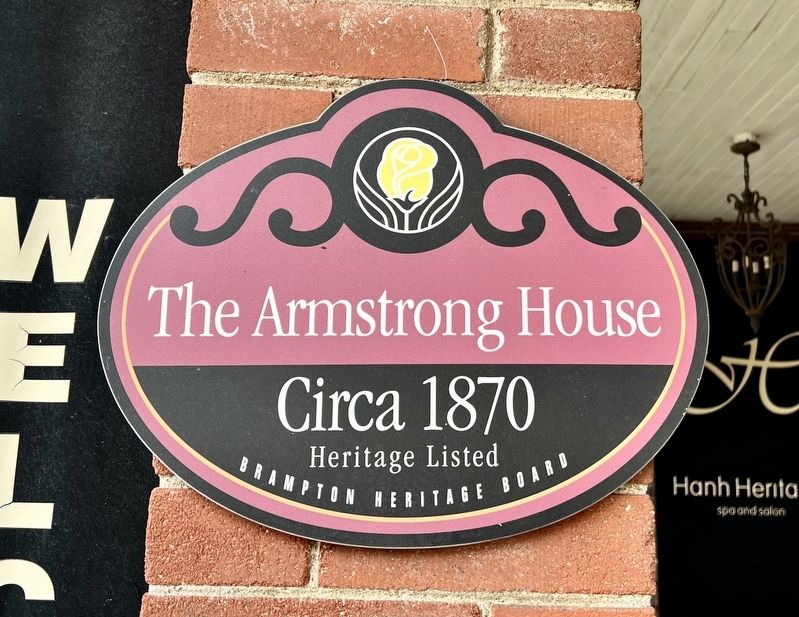 The Armstrong House Marker image. Click for full size.