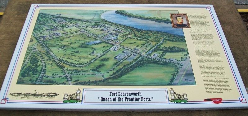 Fort Leavenworth: "Queen of the Frontier Posts" Marker. Click for full size. Fort Leavenworth: "Queen of the Frontier Posts" Marker image. Click for full size.