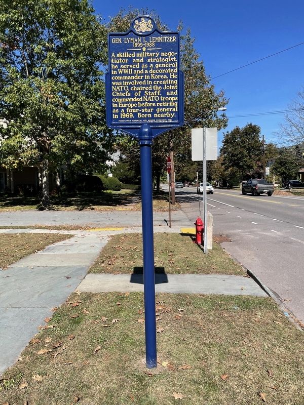 Gen. Lyman L. Lemnitzer Marker image. Click for full size.