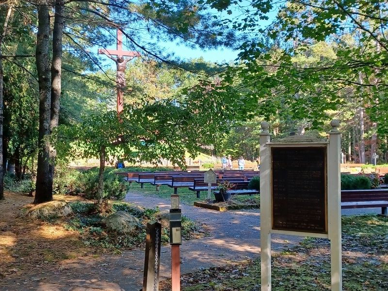 The Cross in the Woods and Marker. Click for full size. The Cross in the Woods and Marker image. Click for full size.