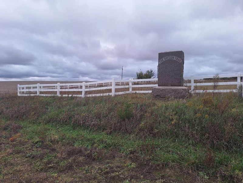 The Oregon Trail Marker. Click for full size. The Oregon Trail Marker image. Click for full size.