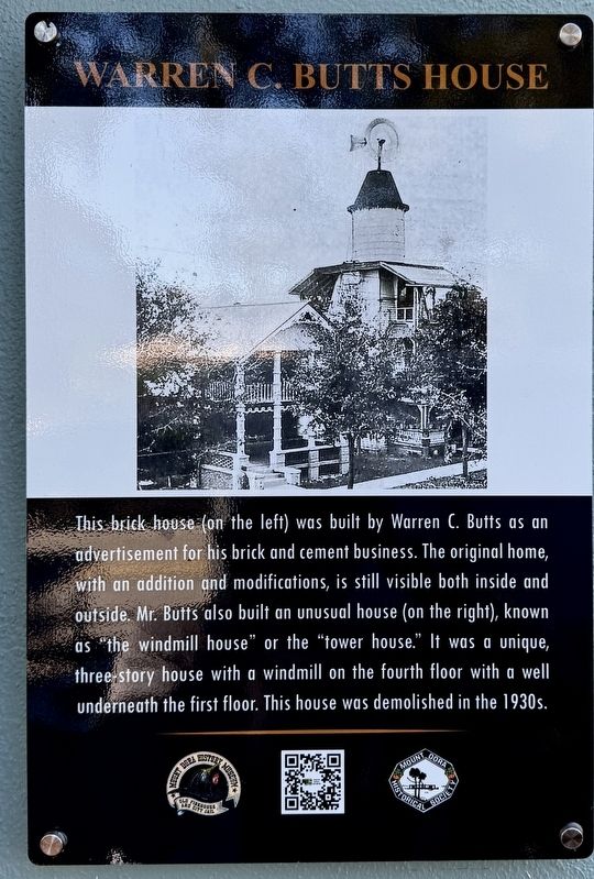Warren C. Butts House Marker. Click for full size. Warren C. Butts House Marker image. Click for full size.