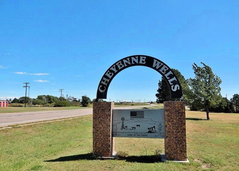 Cheyenne Wells Sign. Click for full size. Cheyenne Wells Sign image. Click for full size.