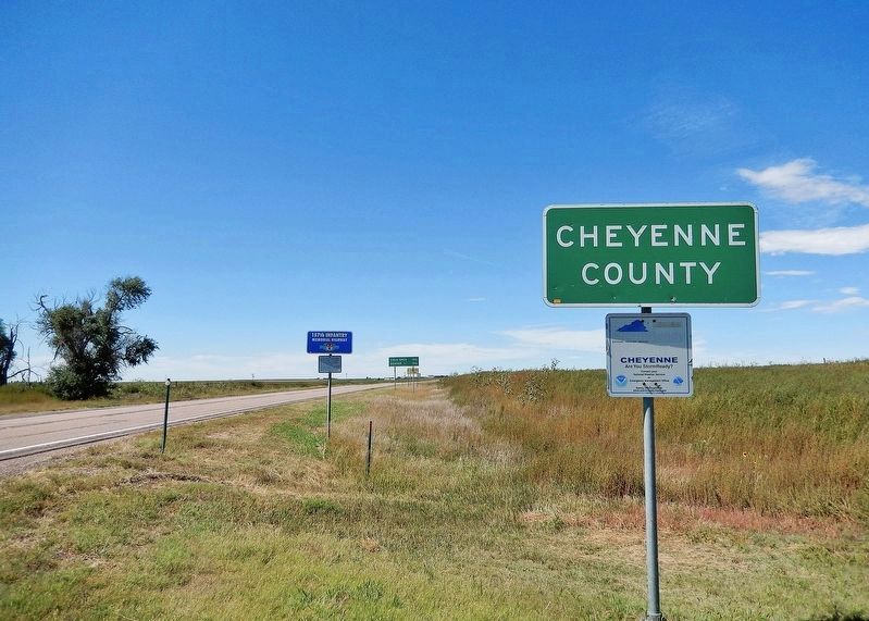 Cheyenne County Colorado sign. Click for full size. Cheyenne County Colorado sign image. Click for full size.