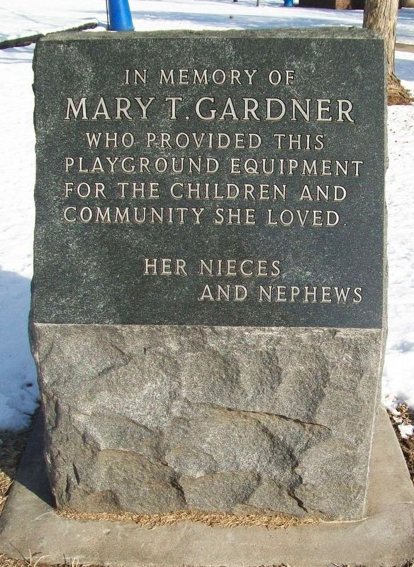 Mary T. Gardner Marker. Click for full size. Mary T. Gardner Marker image. Click for full size.
