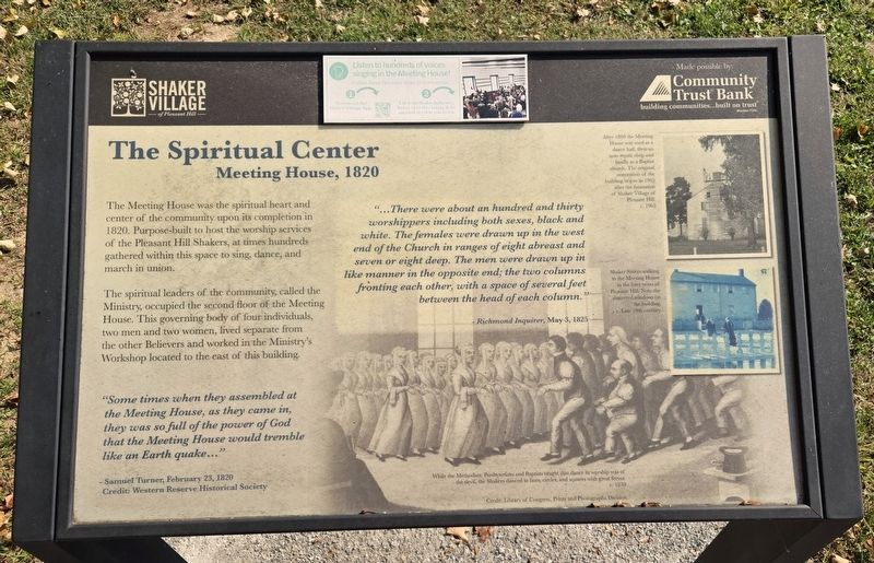 The Spiritual Center Marker image. Click for full size.
